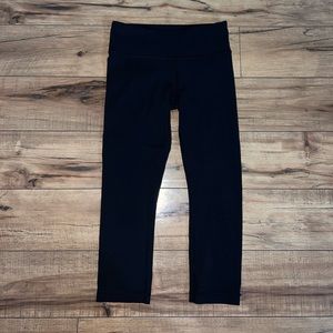 black cropped Lululemon leggings